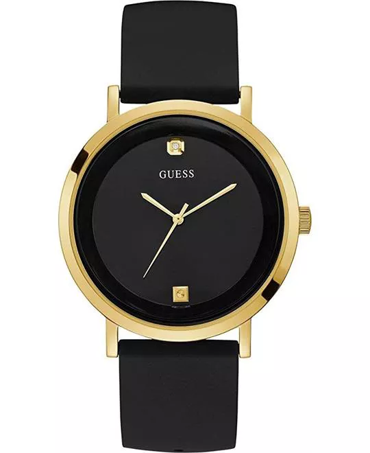 Guess Classic Diamond Silicone Watch 44mm