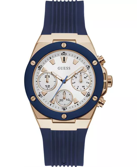 Guess Blue Silicone Watch 39mm