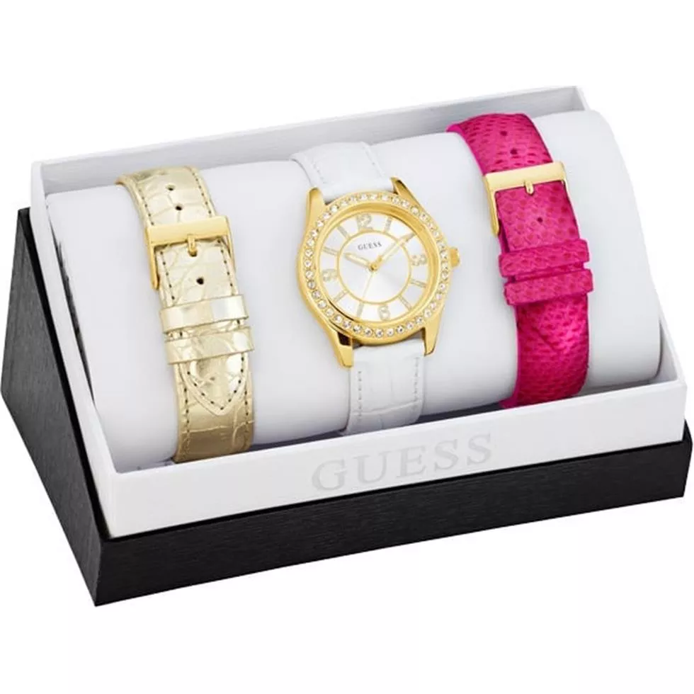 Guess Petite Pink Watch Set 37mm