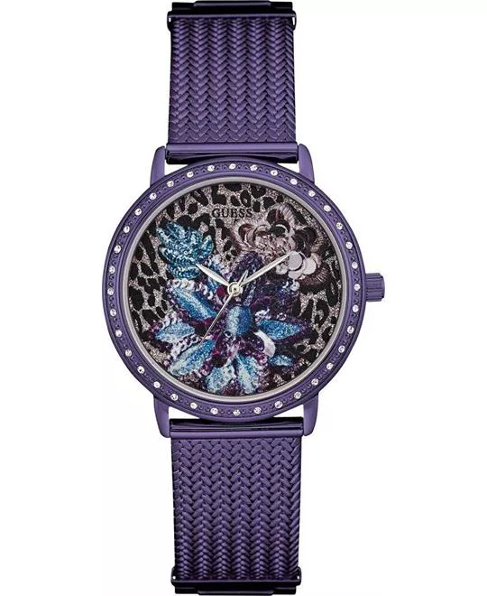 Guess Wildflower Purple Watch 35mm