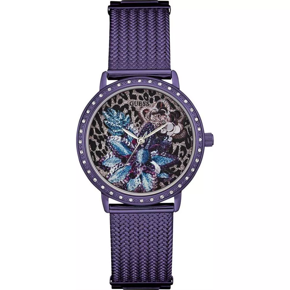 Guess Wildflower Purple Watch 35mm