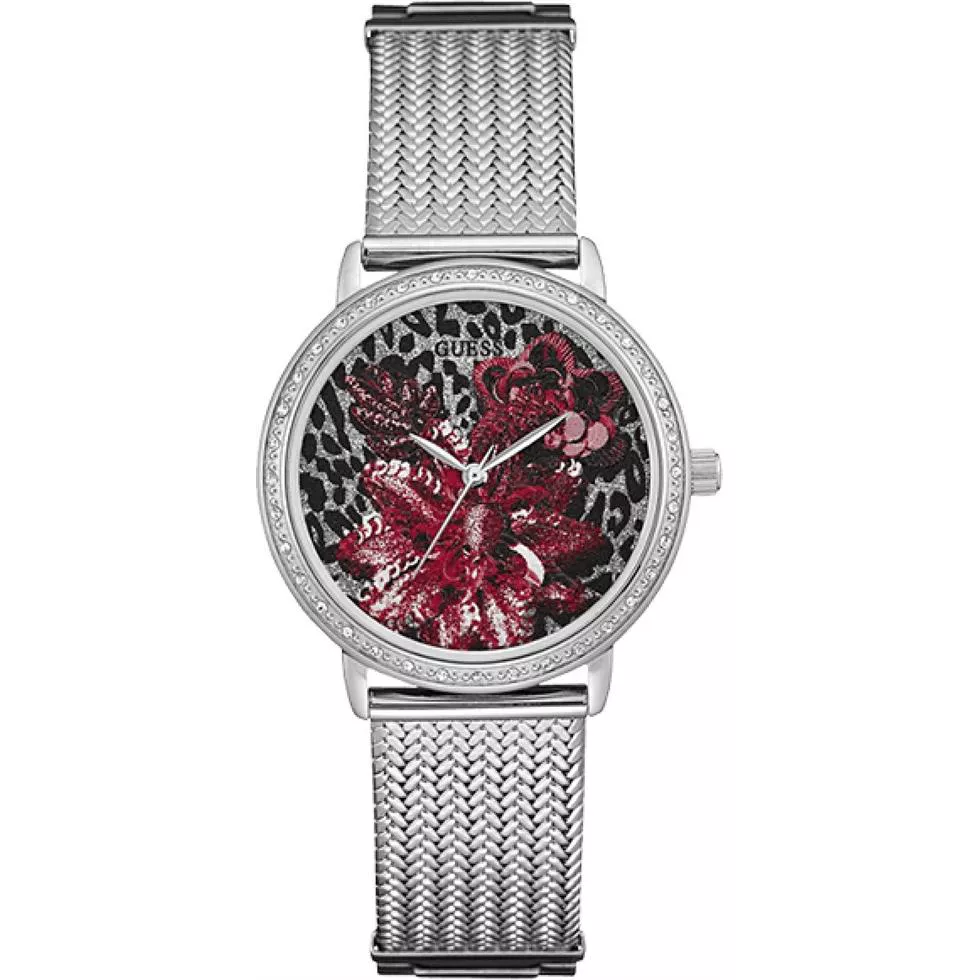 Guess Wildflower Red Watch 35mm