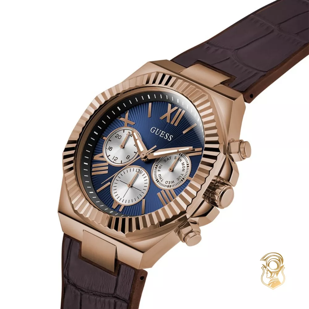 Guess Brown Coffee Multi-function Watch 44mm