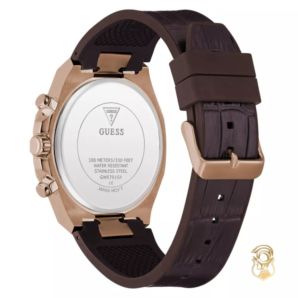 Guess Brown Coffee Multi-function Watch 44mm
