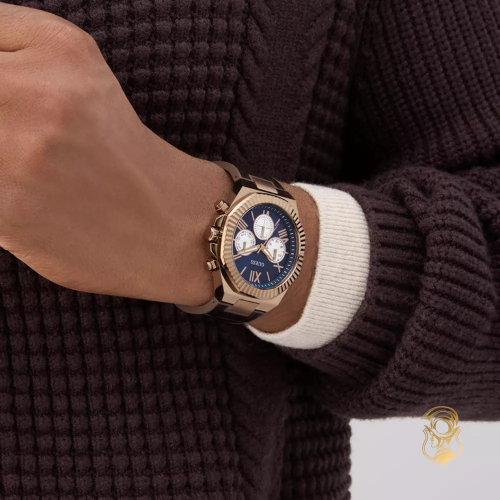 Guess Brown Coffee Multi-function Watch 44mm
