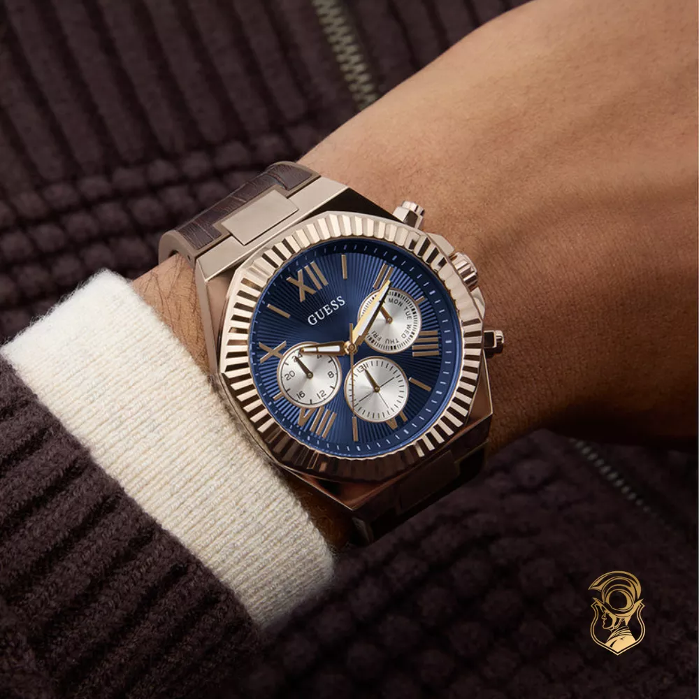 Guess Brown Coffee Multi-function Watch 44mm