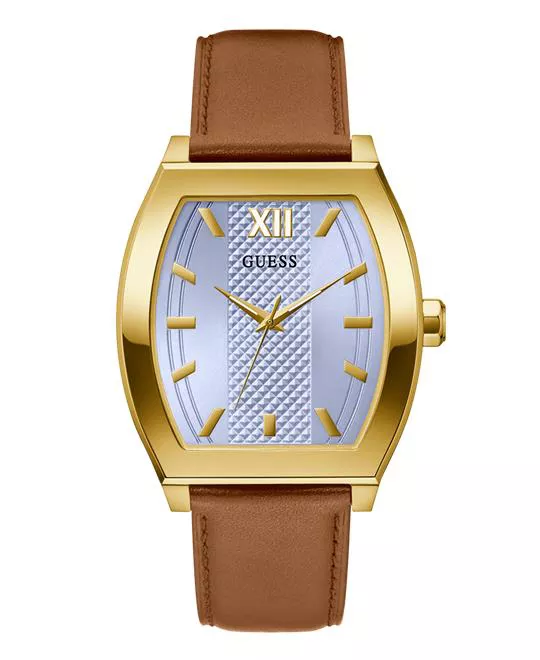 GUESS Brown Gold Tone Analog Watch 42mm