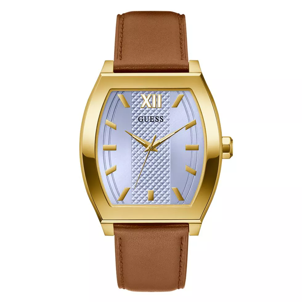 GUESS Brown Gold Tone Analog Watch 42mm