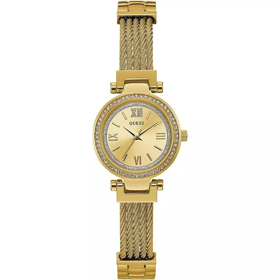 Guess Soho Wire Gold Tone Watch 27mm