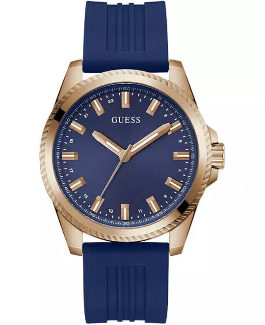 Guess Champ Blue Dial Watch 44mm