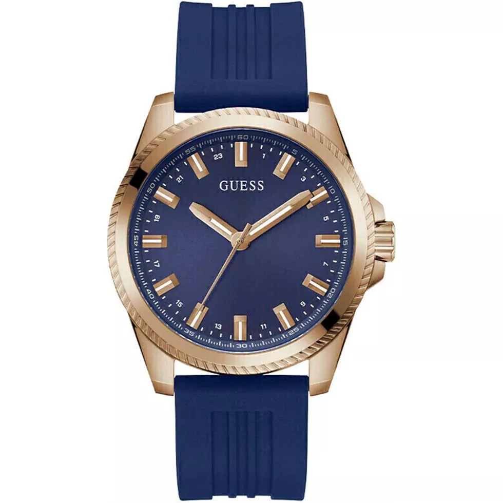 Guess Champ Blue Dial Watch 44mm