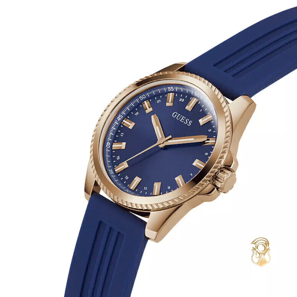 Guess Champ Blue Dial Watch 44mm