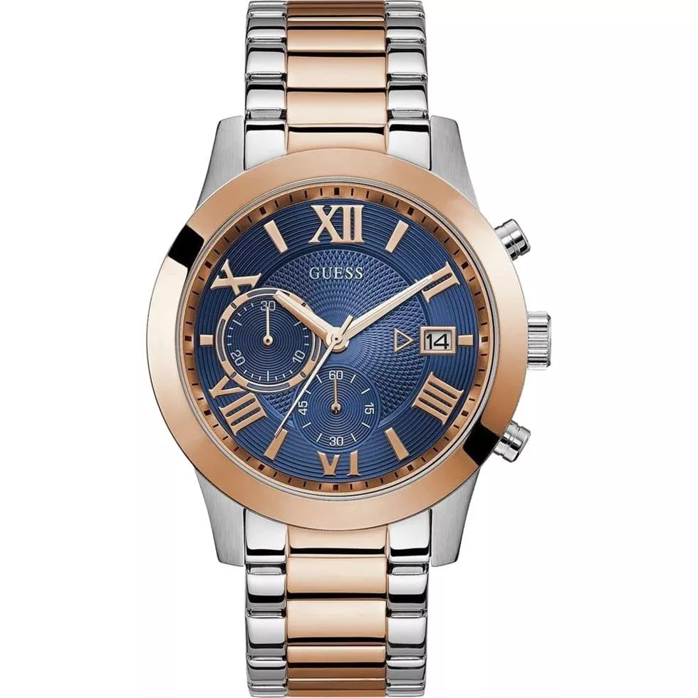 Guess Chronograph Blue Tone Watch 45mm