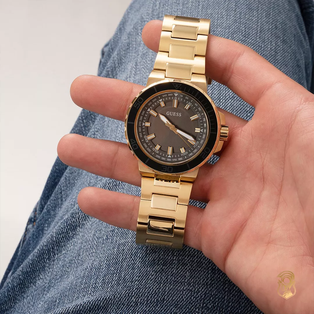 Guess Classic Gold Tone Watch 44mm