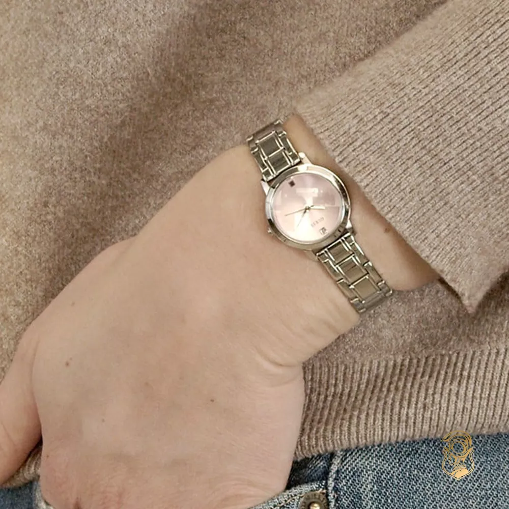 Guess Classic Pink Diamond Watch 25mm