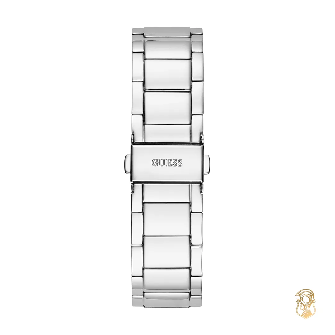 Guess Clear-Cut Silver Tone Watch 39mm