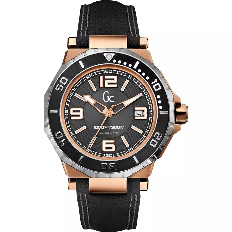 Guess Collection GC-3 Aquasport Blackand Watch 44mm