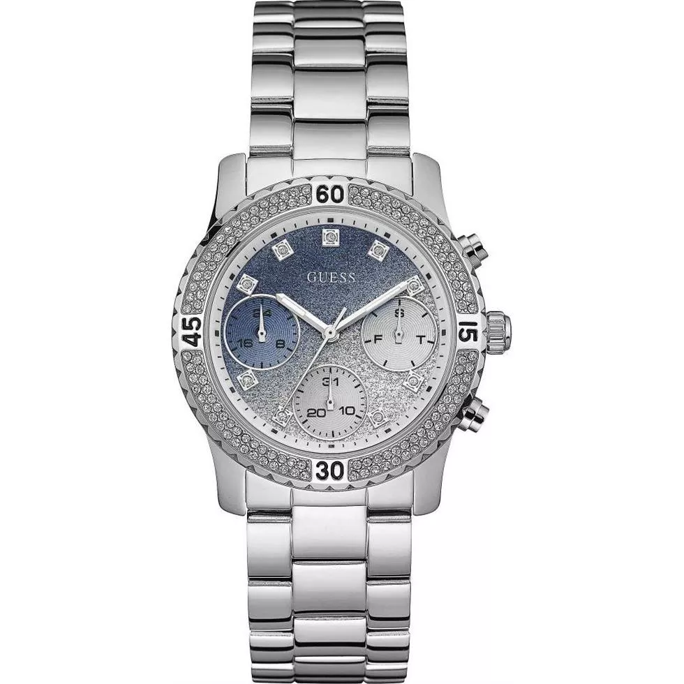 Guess Glitter Blue Tone Watch 38mm