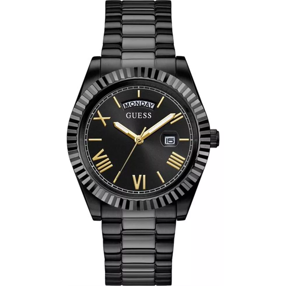 Guess Connoisseur Black Analog Watch 42MM