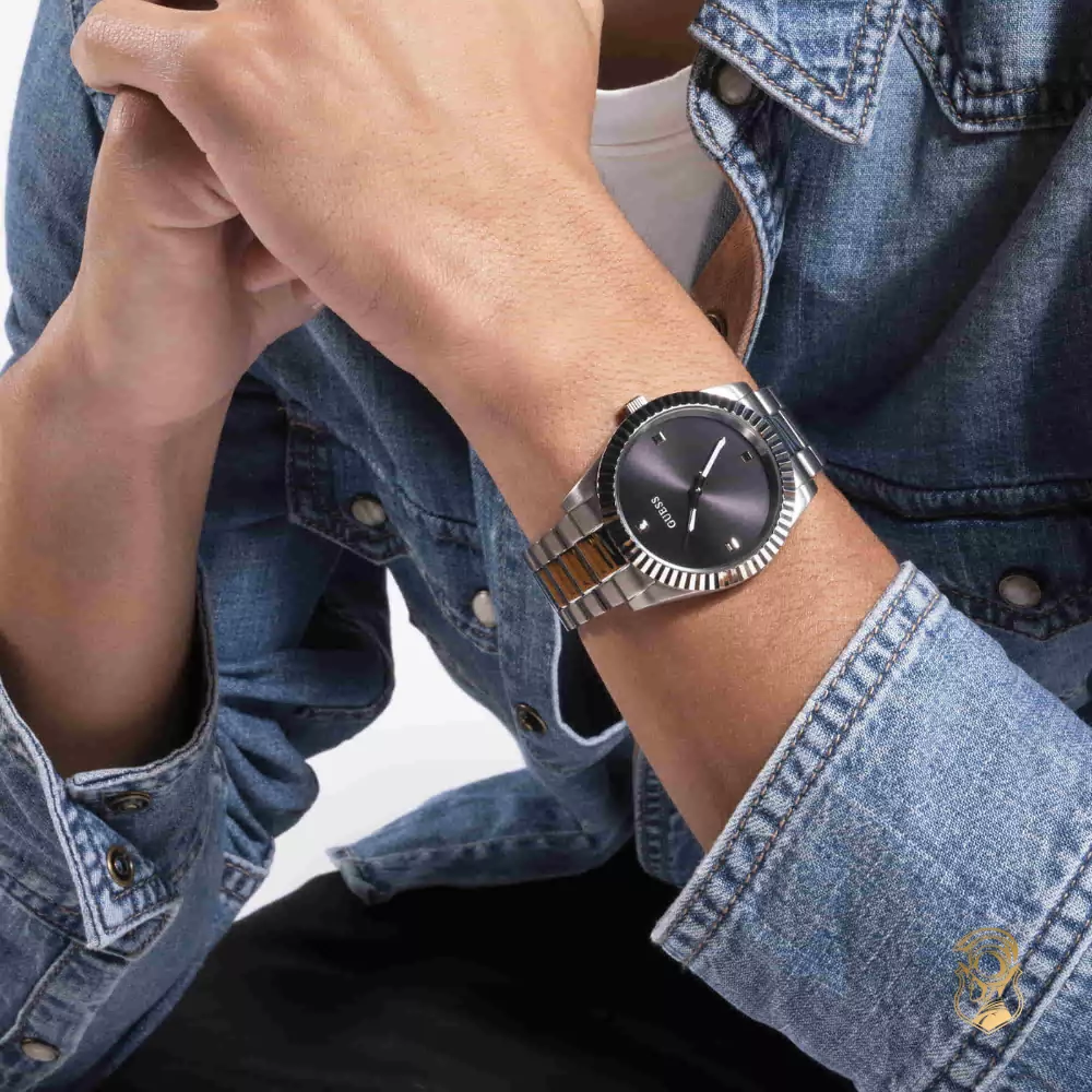 Guess Connoisseur Silver Round Watch 42mm