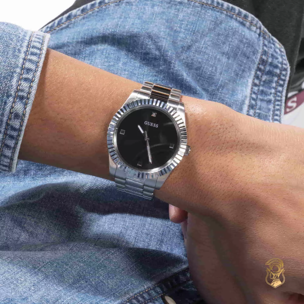 Guess Connoisseur Silver Round Watch 42mm