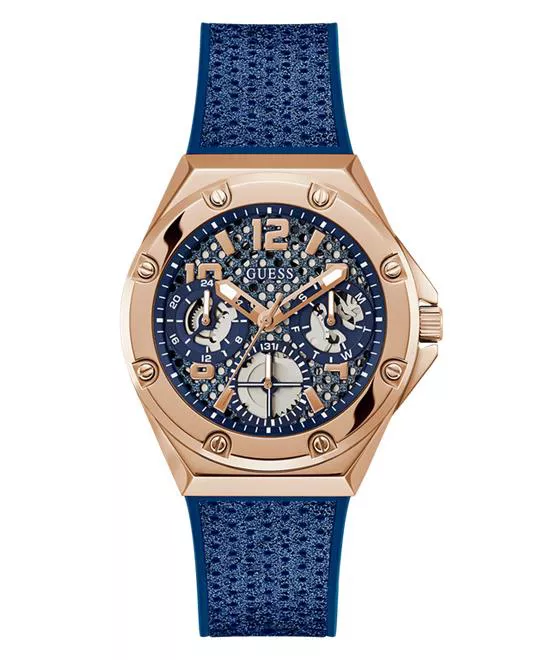 Guess Contender Blue-Tone Multifunction Watch 40mm