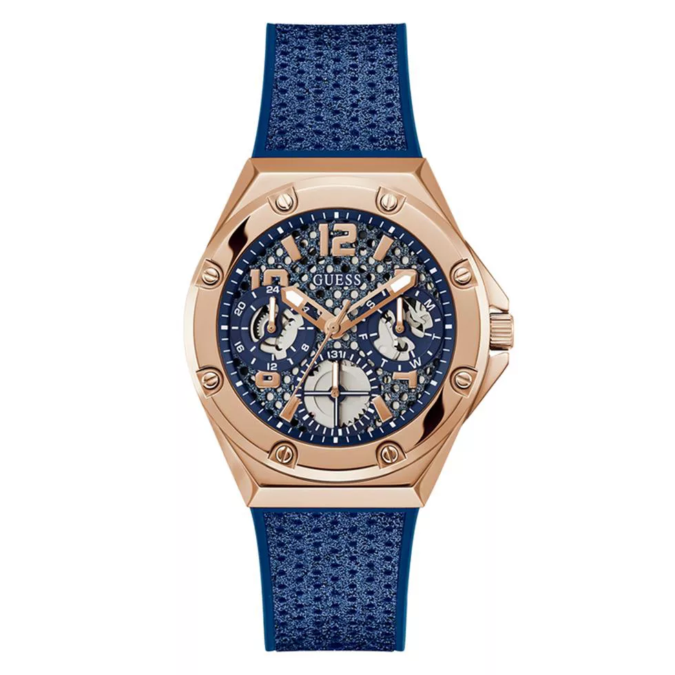 Guess Contender Blue-Tone Multifunction Watch 40mm