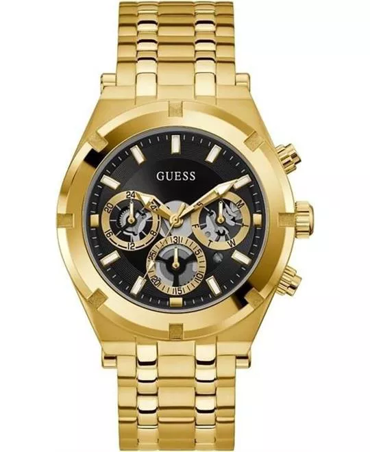 Guess Continental GW0260G2 Quartz Black Watch 44mm