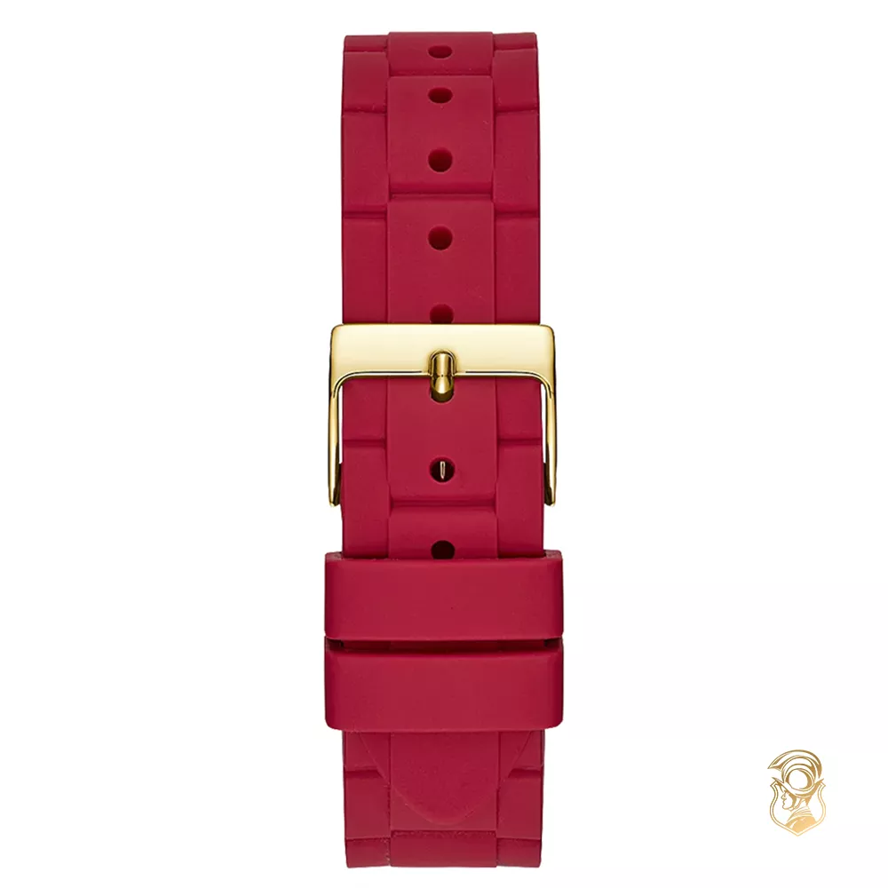 Guess Cosmic Red Silicone Watch 38mm