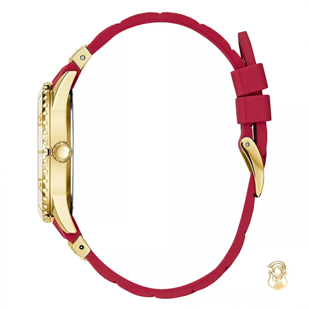 Guess Cosmic Red Silicone Watch 38mm