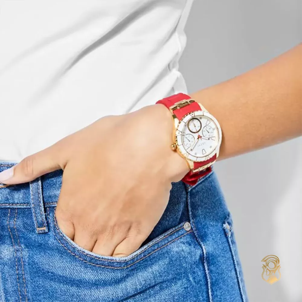 Guess Cosmic Red Silicone Watch 38mm