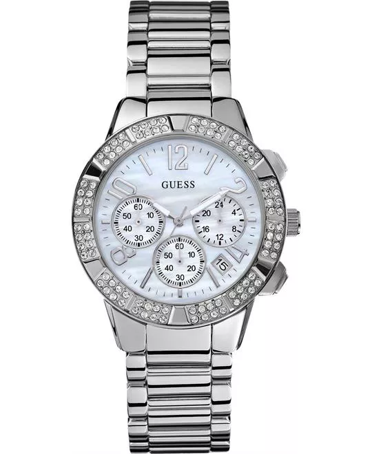 GUESS Montre Crystal Chronograph Watch 40mm