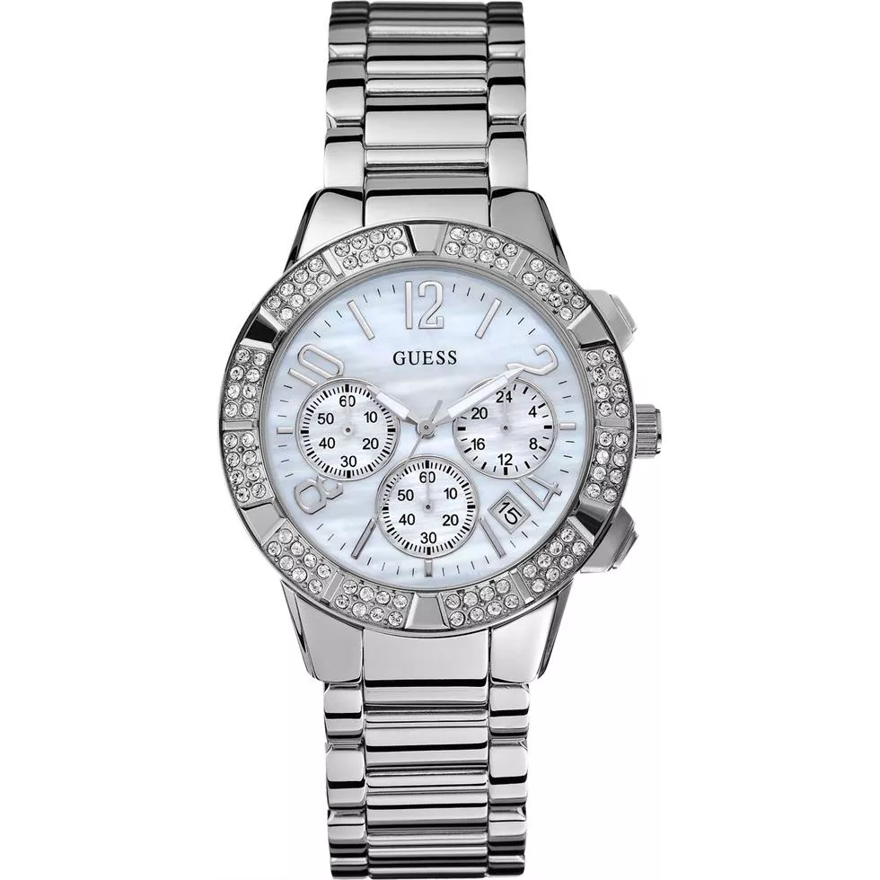 GUESS Montre Crystal Chronograph Watch 40mm