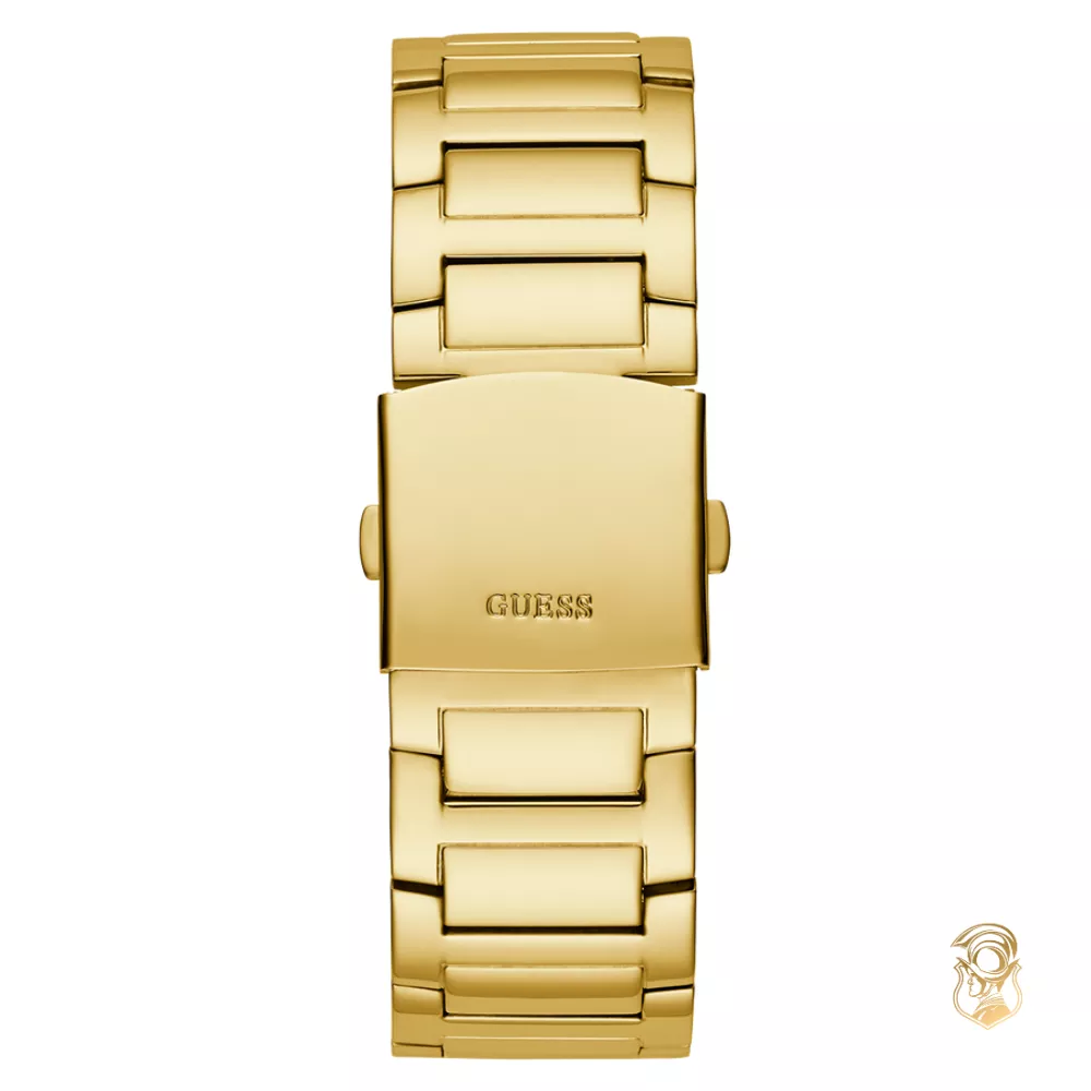 Guess Cut-thru Gold Tone Watch 48mm