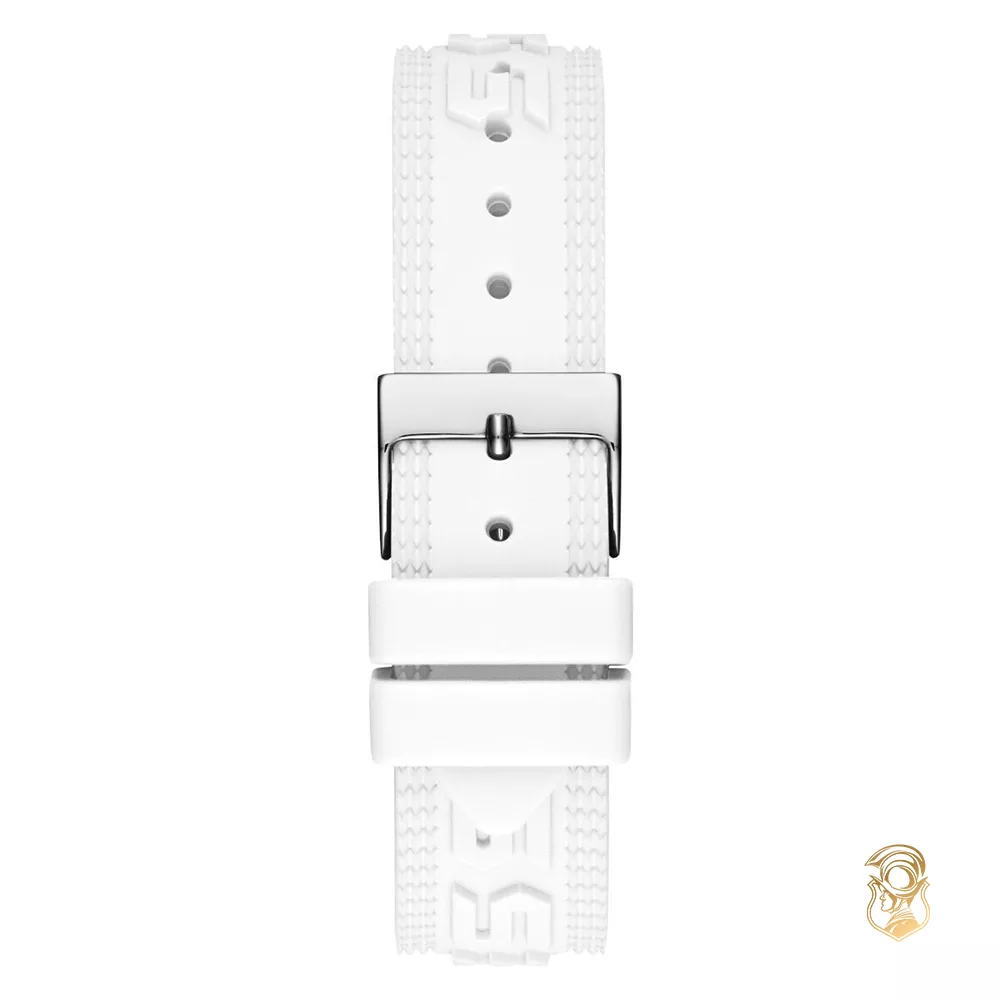 Guess Digital White Tone Watch 40mm