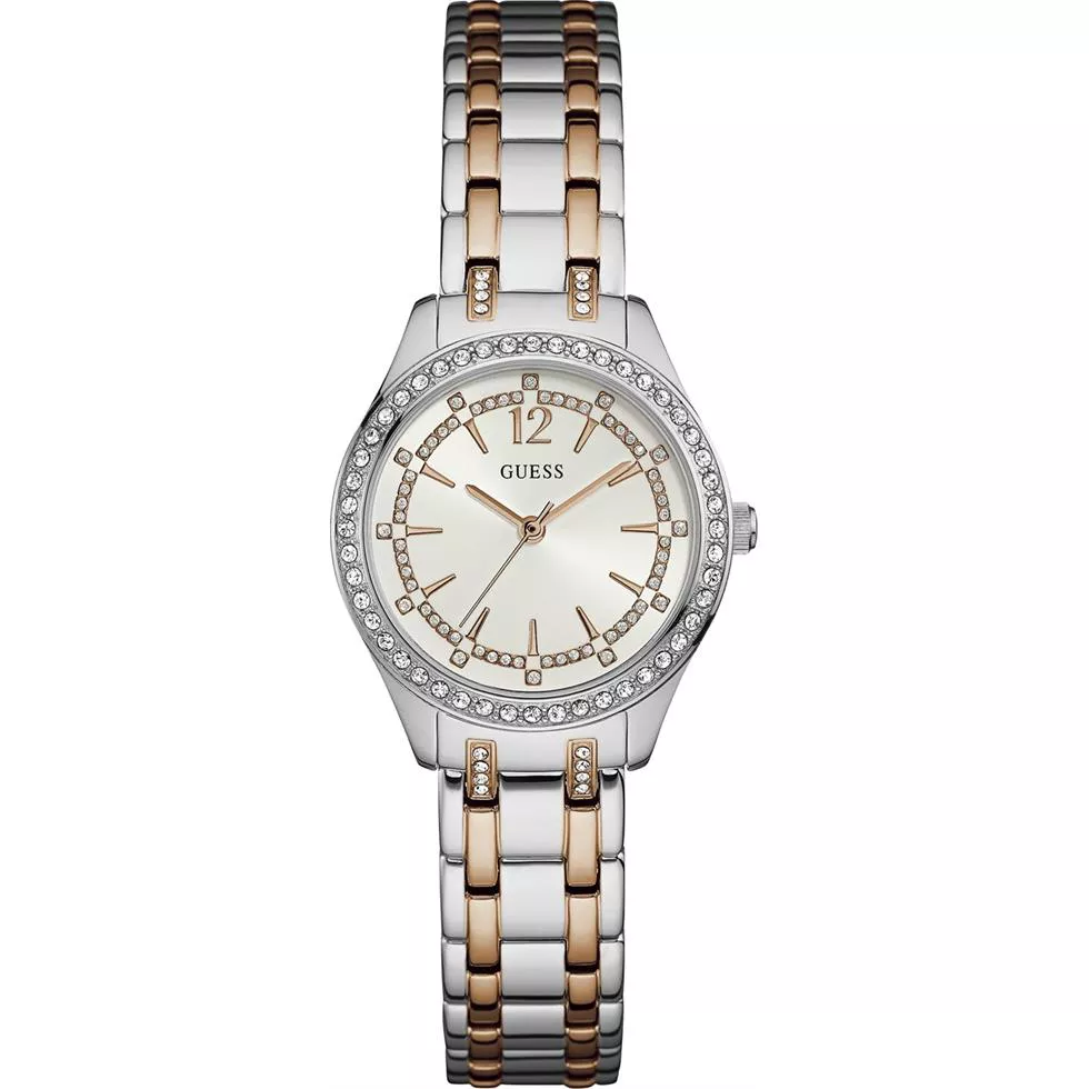Guess Dress Stainless Steel Crystal Watch 30mm