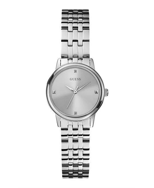 Guess Classic Silver Tone Watch 28mm