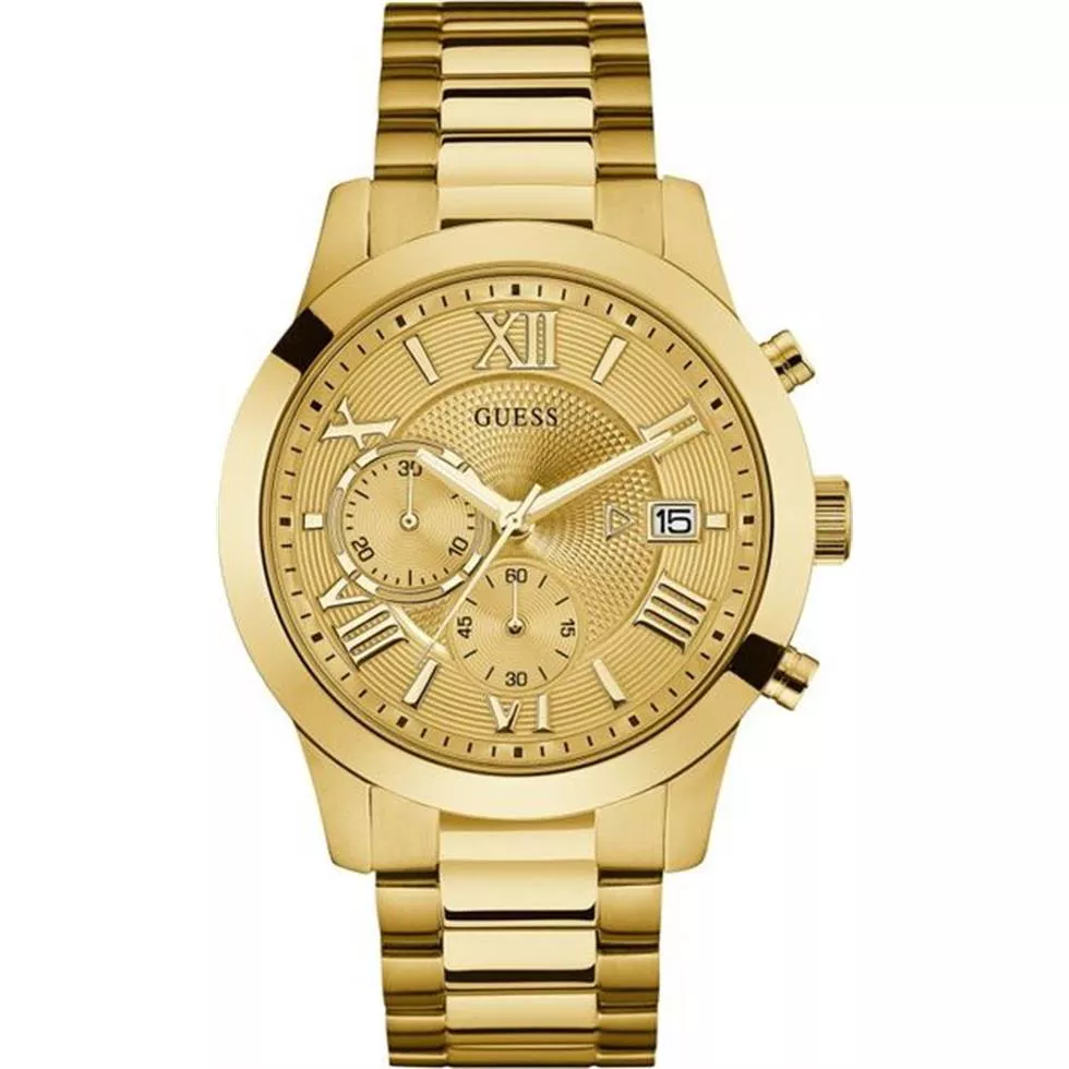 Guess Chronograph Gold Tone Watch 45mm