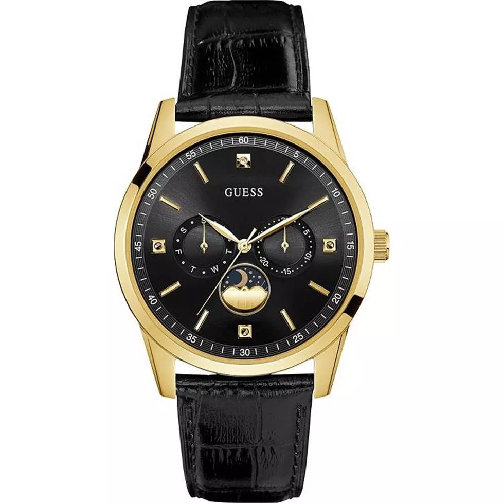 GUESS Dressy Gold-Tone Stainless Steel Watch 42mm