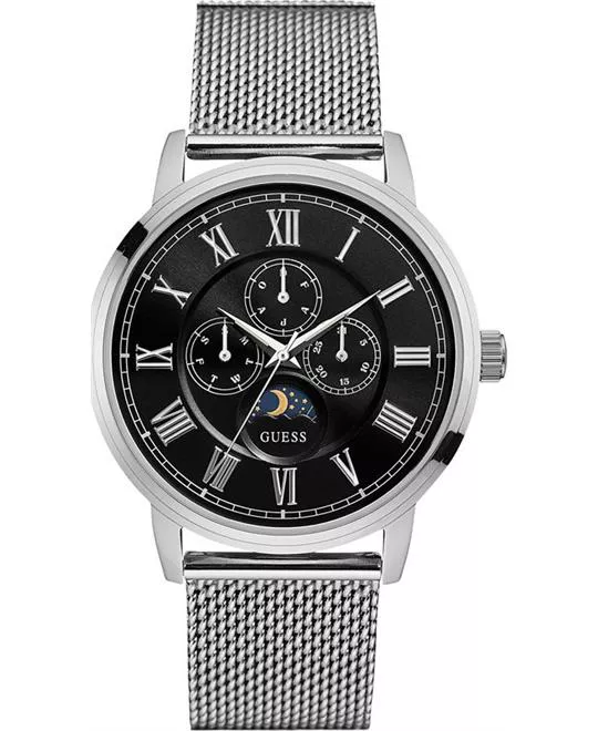 GUESS Dressy Men's Stainless Steel Watch 44mm