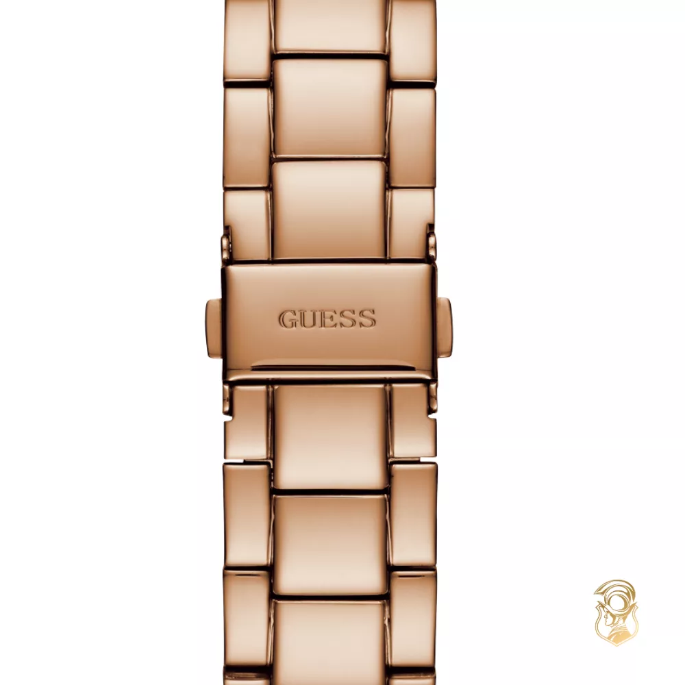 Guess Dressy Rose Gold Tone Watch 40mm