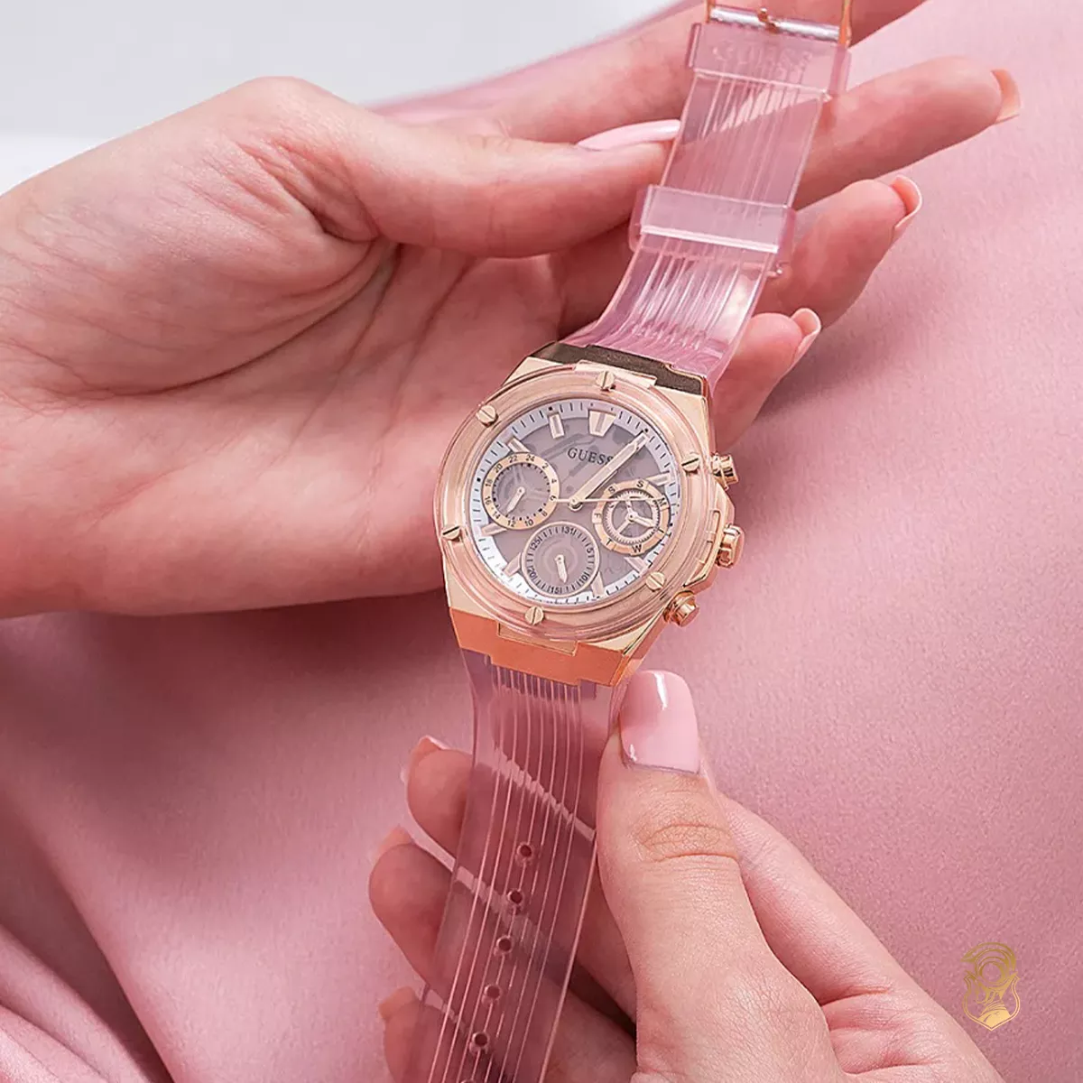 Guess Eco-Friendly Pink Watch 39mm