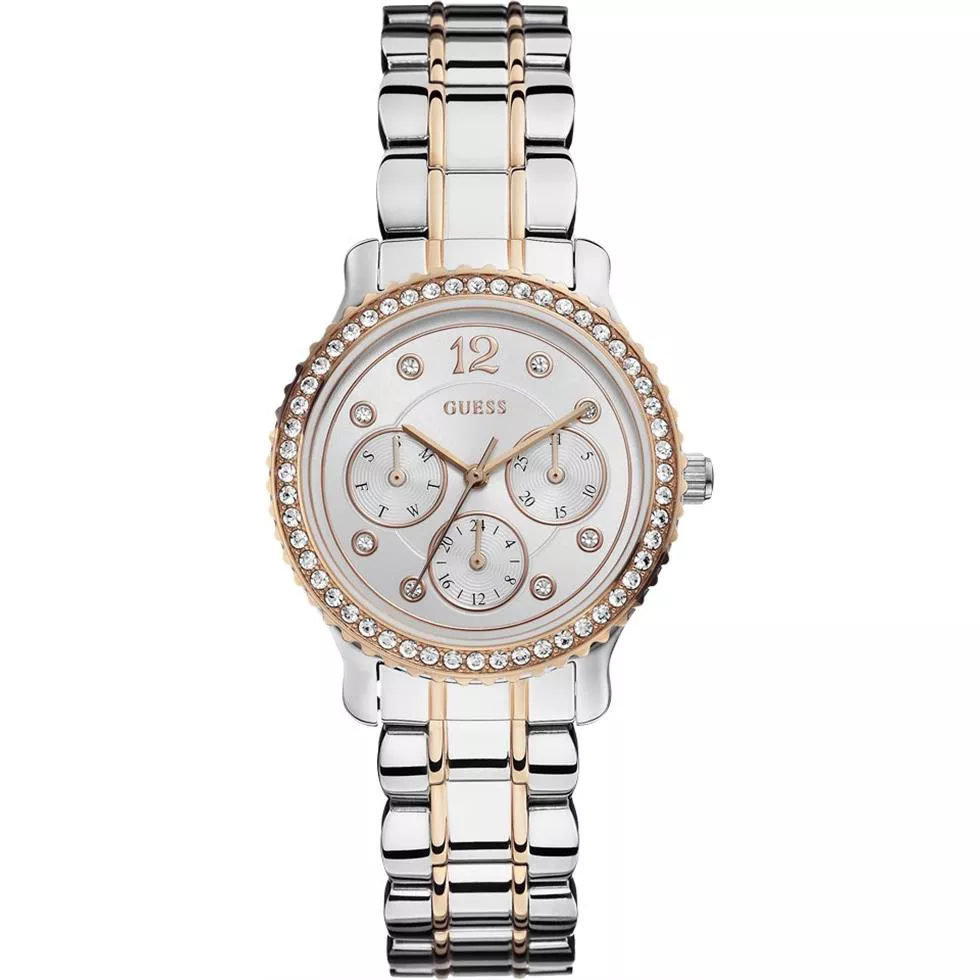 GUESS Enchanting Silver Dial Ladies Watch 35mm