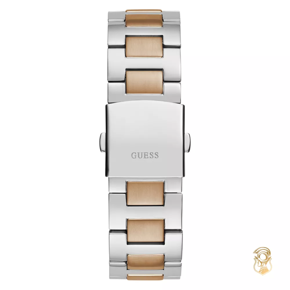 Guess Equity Mens 2-Tone Multi-function Watch 44mm