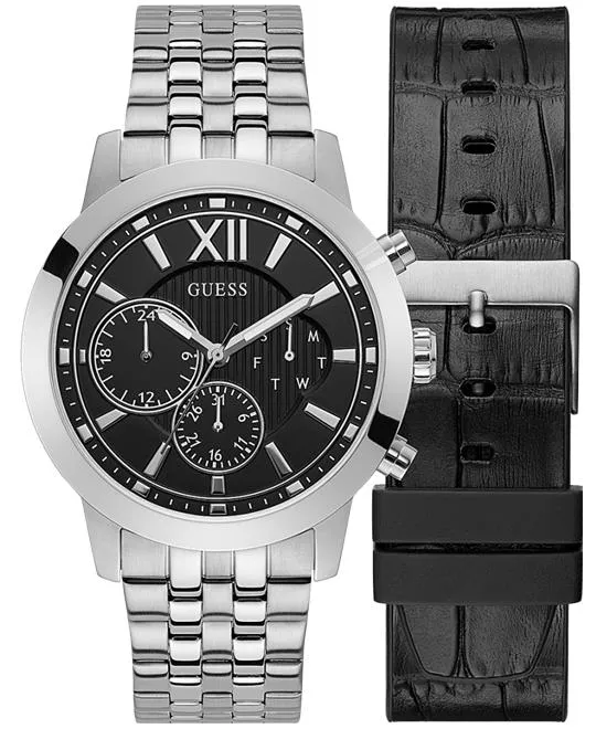 Guess GW0296G2 Exclusive Silver Steel Watch 45mm   