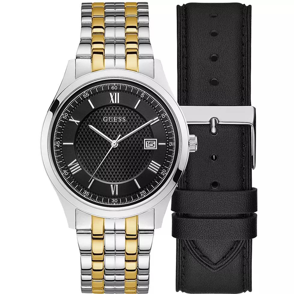 Guess Classic Two Tone Watch Set 42mm   