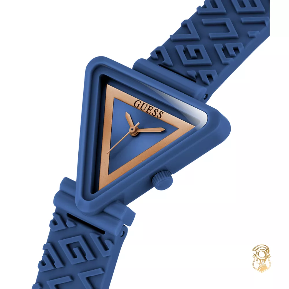 Guess Fame Blue Silicone Watch 34mm