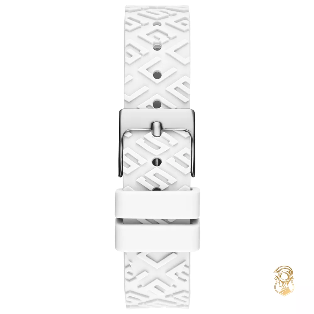 Guess Fame White Silicone Watch 34mm