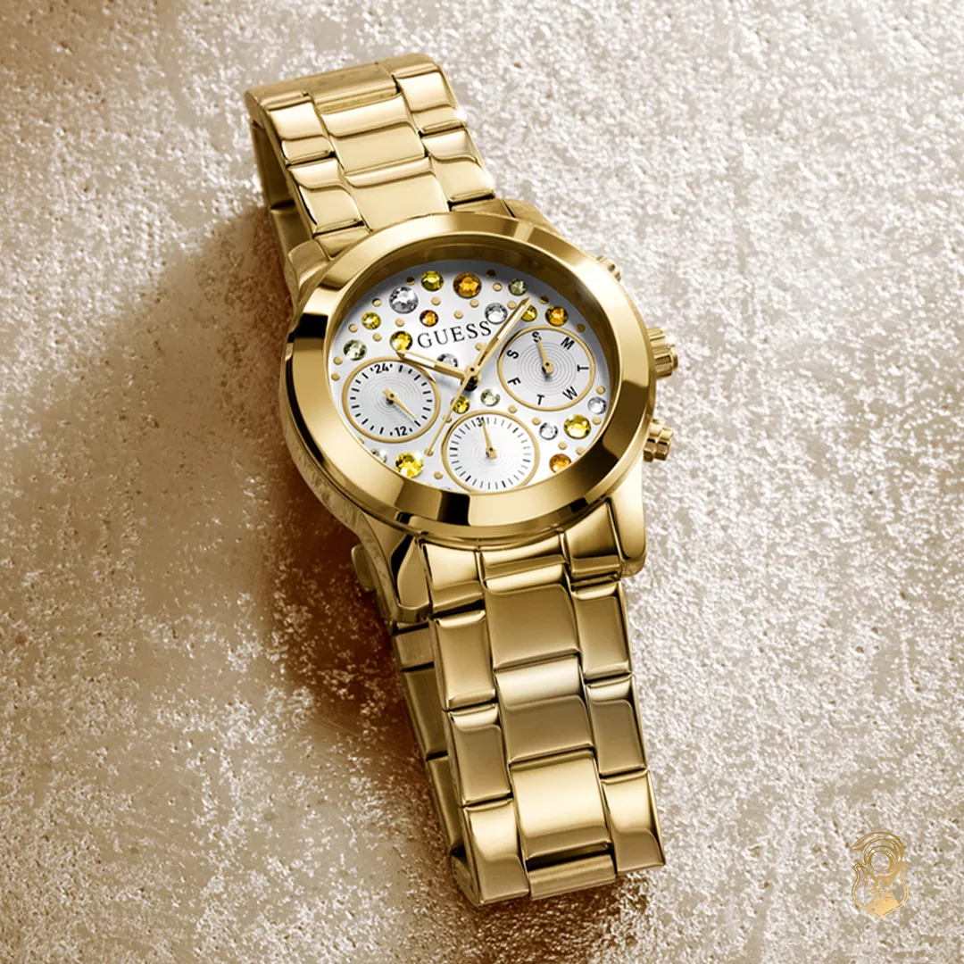 Guess Fantasia Gold Tone Watch 38mm