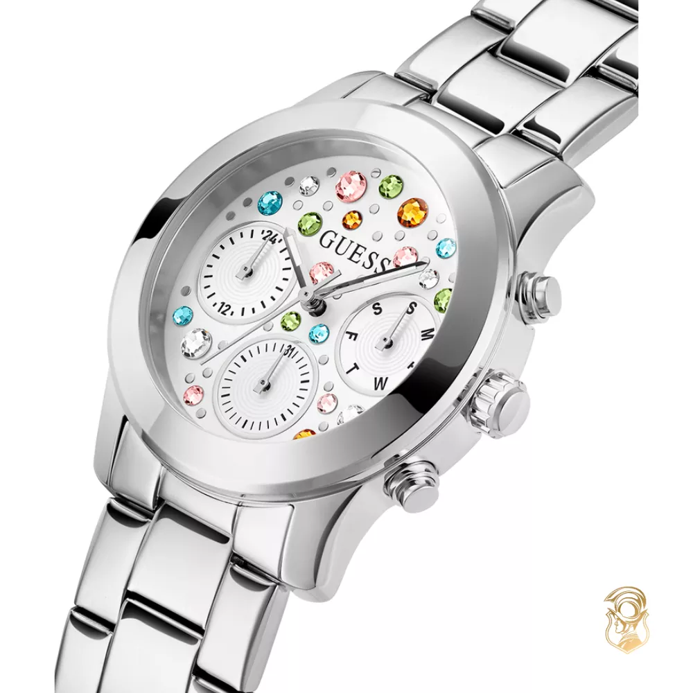 Guess Fantasia Silver Tone Watch 38mm